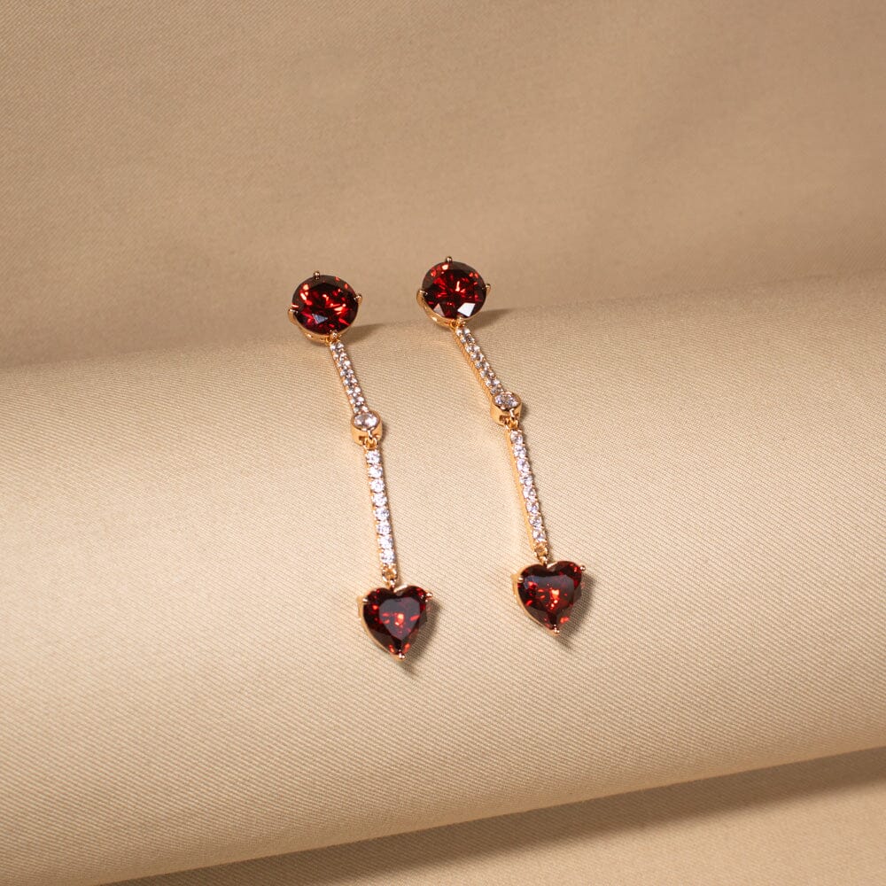 Heartbeat Linear Earrings