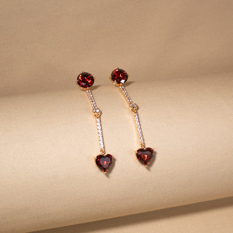 Heartbeat Linear Earrings