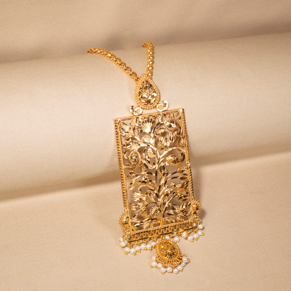 Gulmohar Filigree Necklace Set