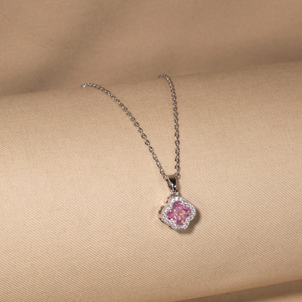The Pink Pixie Clover Pendant Set