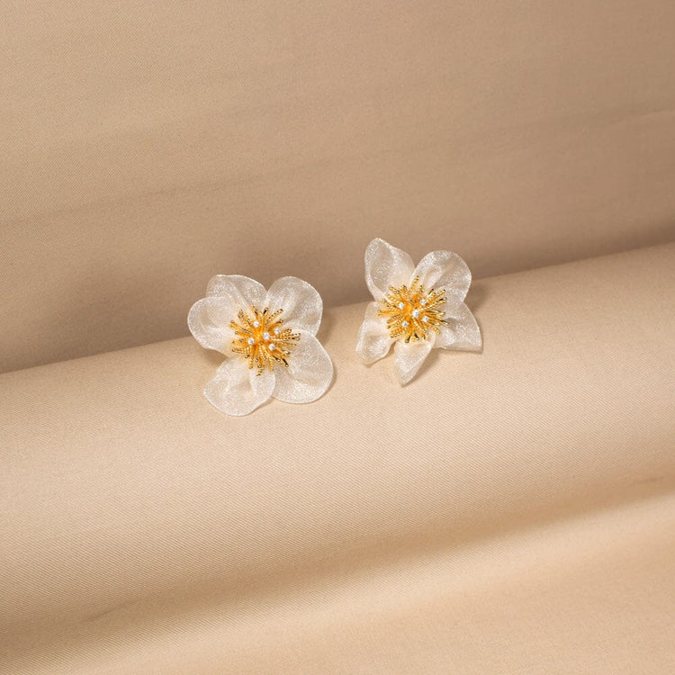 The Crystal Camellia Studs