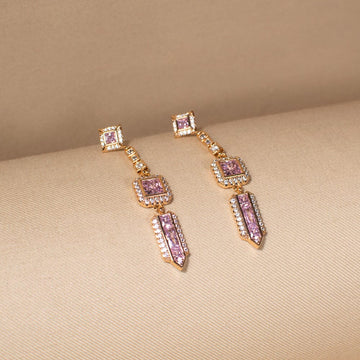 Pink Geometric Drops