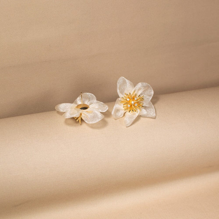 The Crystal Camellia Studs