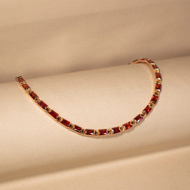 Crimson Glow Necklace Set
