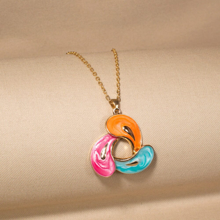 Triple Treat Enamel Pendant Set