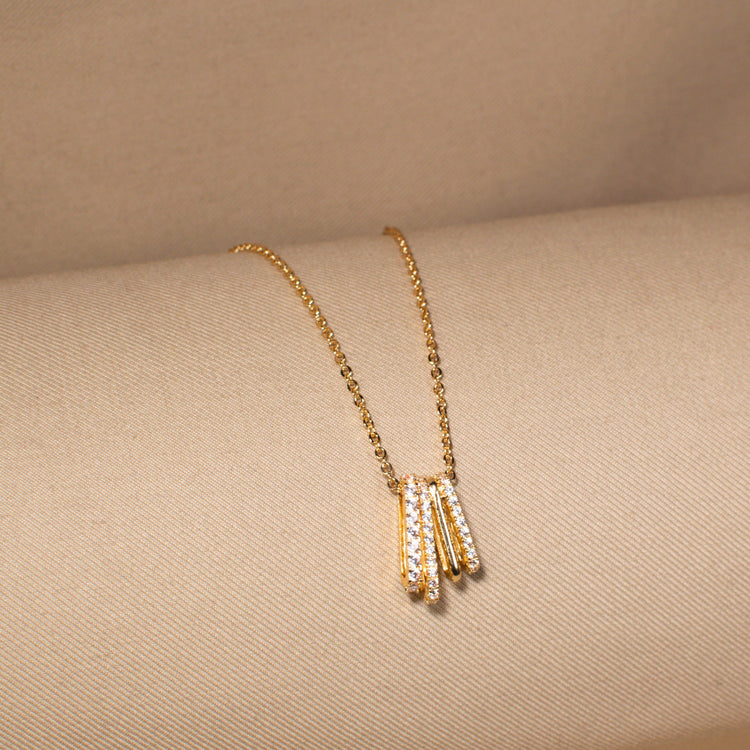 Golden Ray Pendant Set