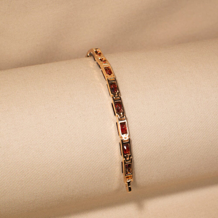Crimson Glow Bracelet