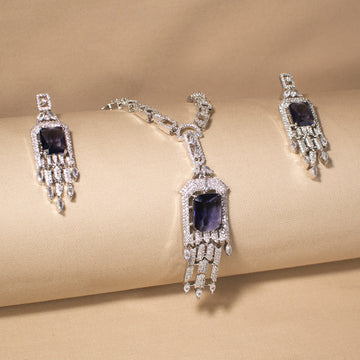 Royal Purple Necklace Set
