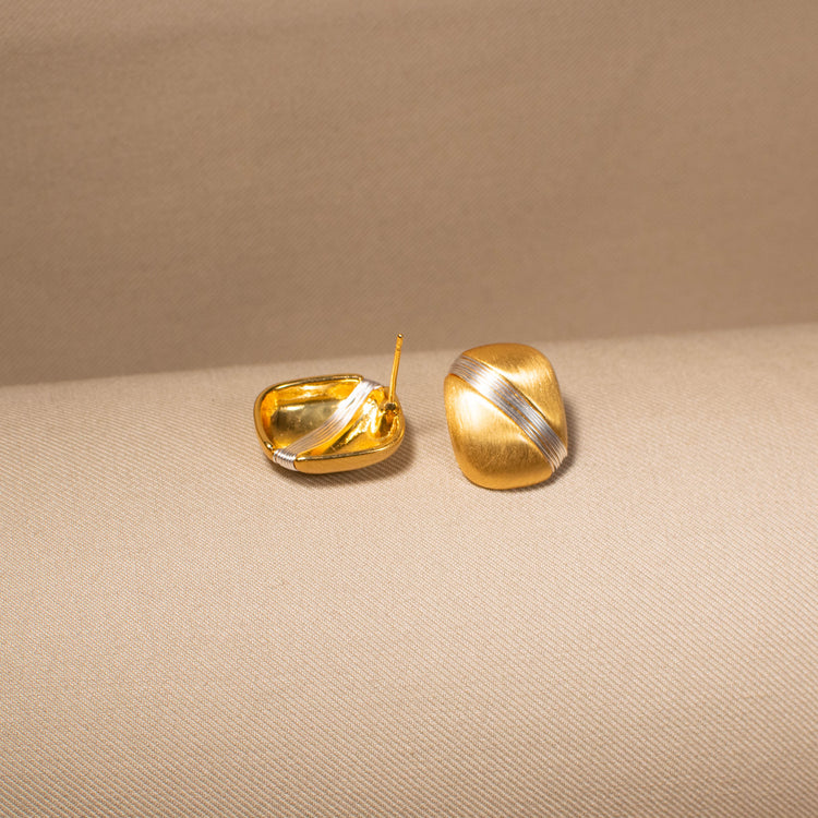 Dual-Tone Minimalist Studs