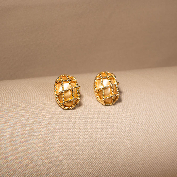 Golden Cage Studs