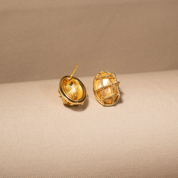 Golden Cage Studs
