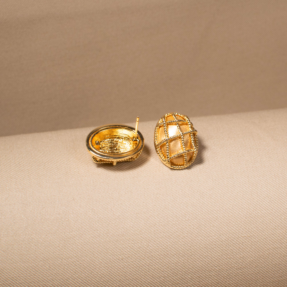 Golden Cage Studs