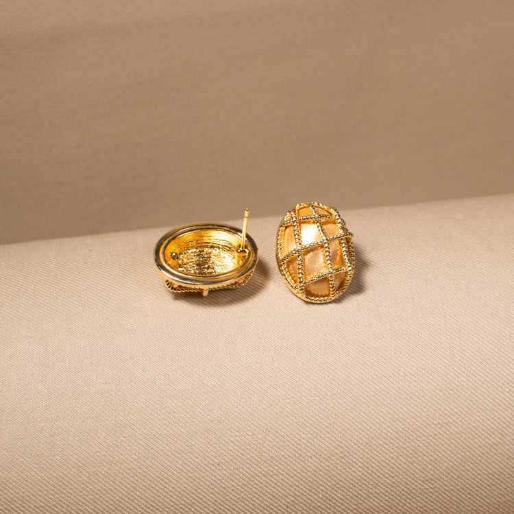 Golden Cage Studs