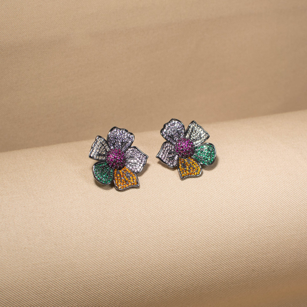 Rainbow Blossom Earrings