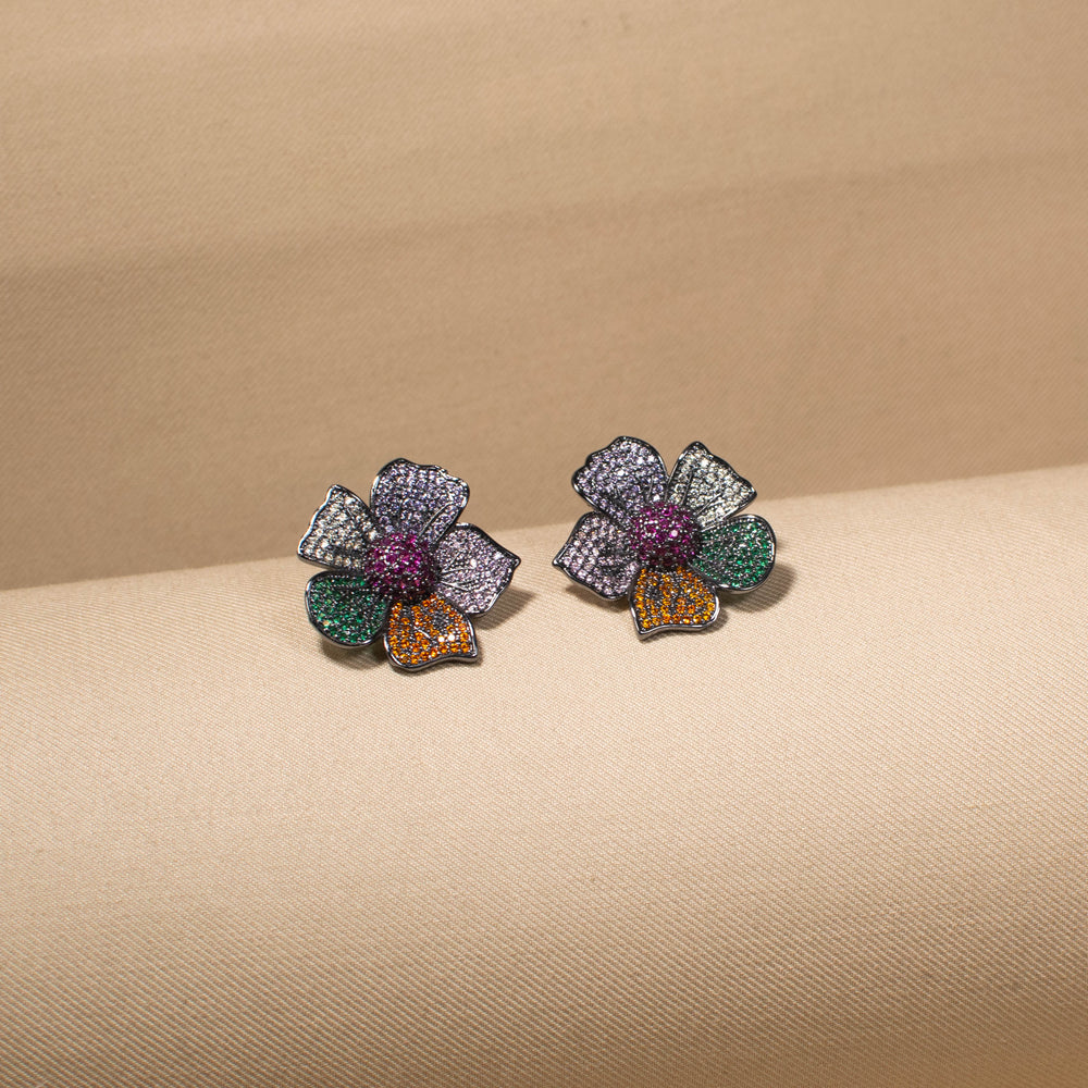 Rainbow Blossom Earrings