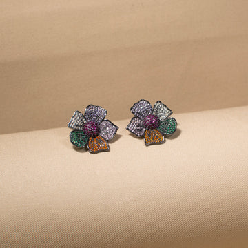 Rainbow Blossom Earrings