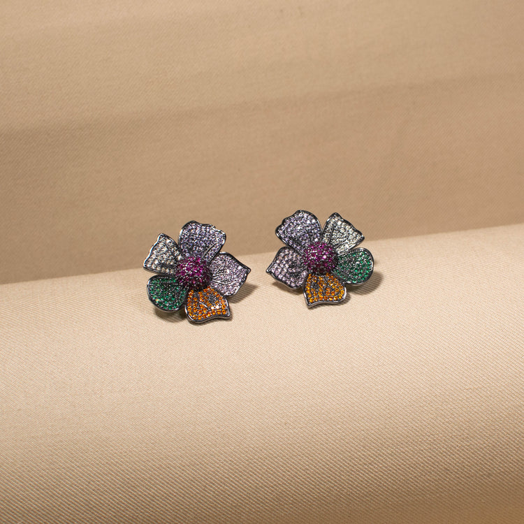 Rainbow Blossom Earrings