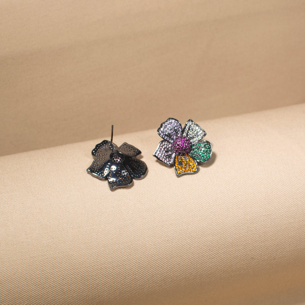 Rainbow Blossom Earrings
