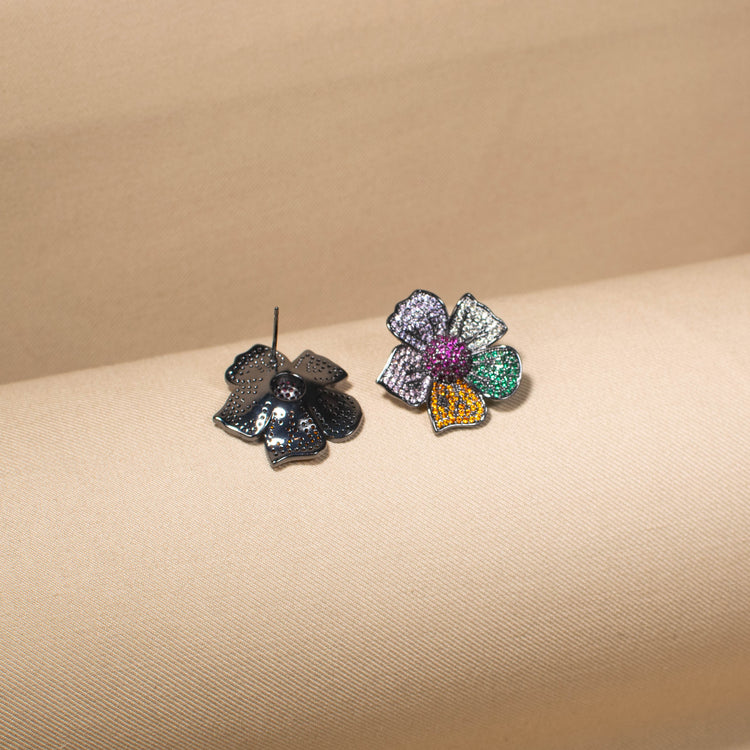 Rainbow Blossom Earrings