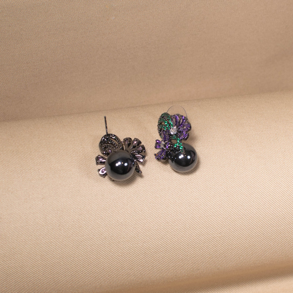 Starry Bloom Pearl Earrings