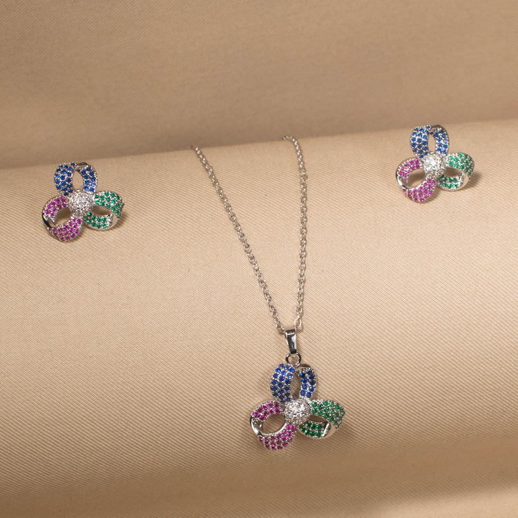 Vibrant Bloom Trio Pendant Set