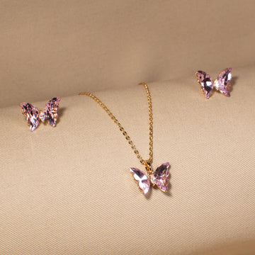 Sweetheart Flutter Pendant Set