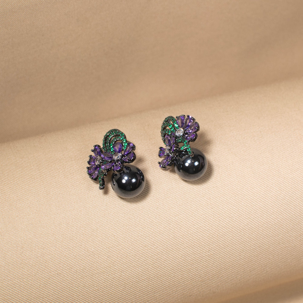 Starry Bloom Pearl Earrings