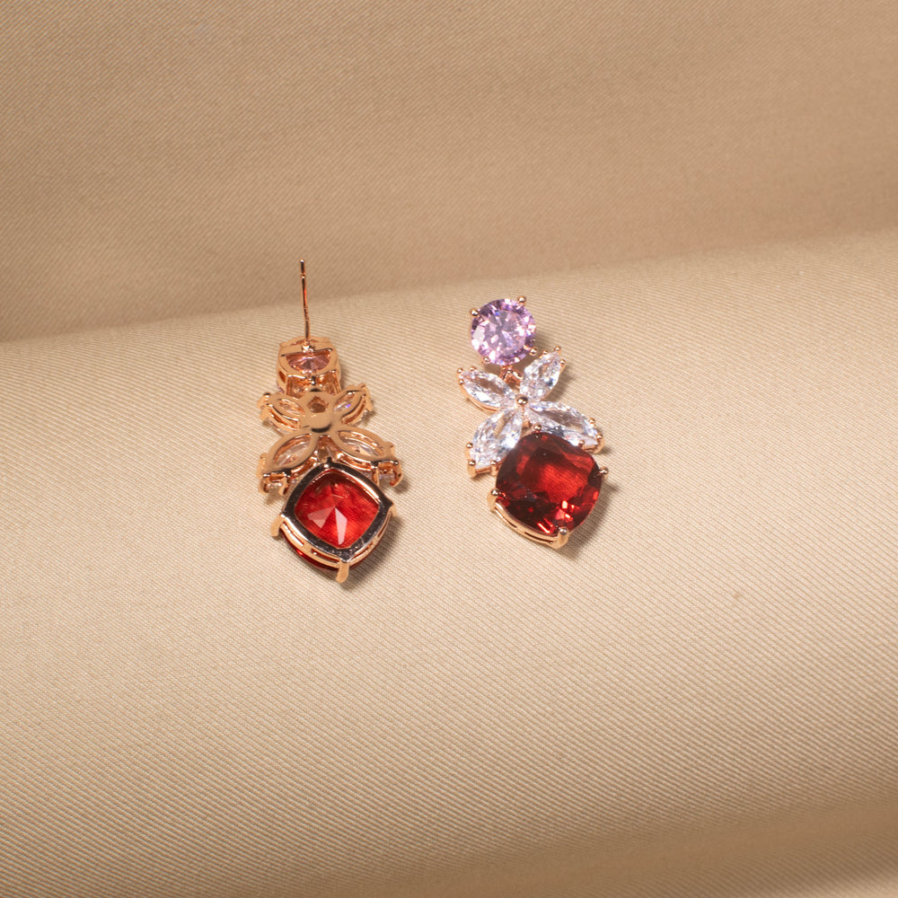 Ruby Frost Drop Earrings
