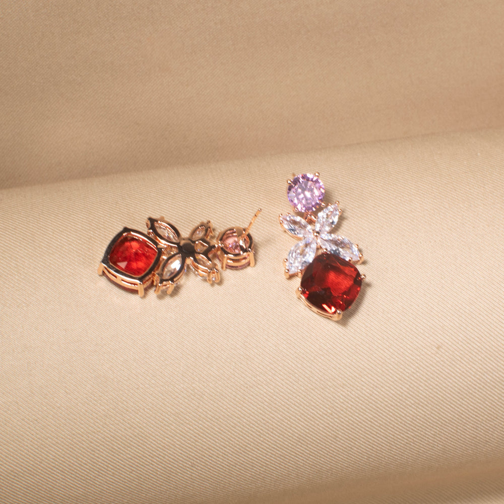 Ruby Frost Drop Earrings
