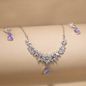 Purple Haze Sparkle Necklace Set