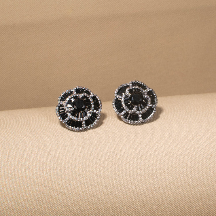 Noir Rose Studs