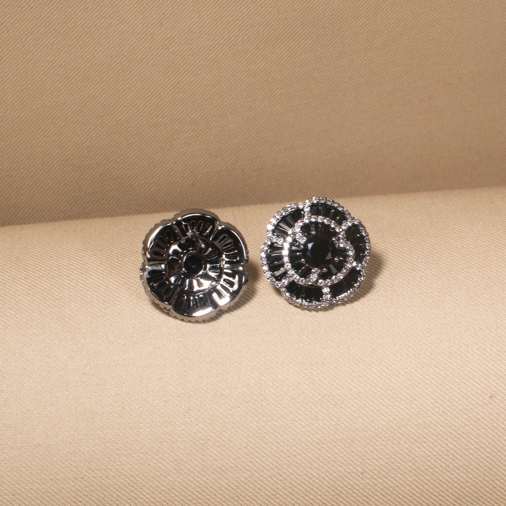 Noir Rose Studs