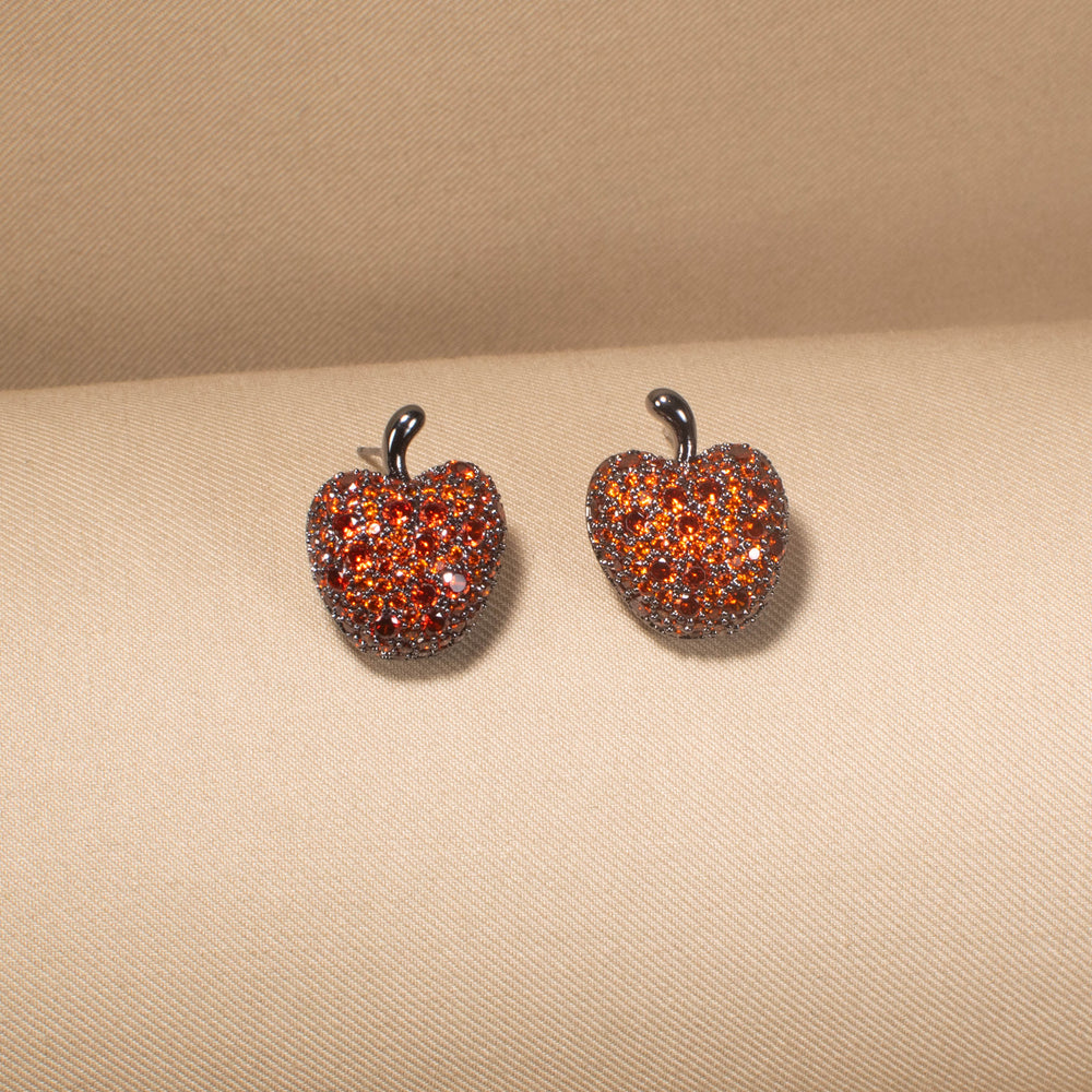 Fiery Apple Studs