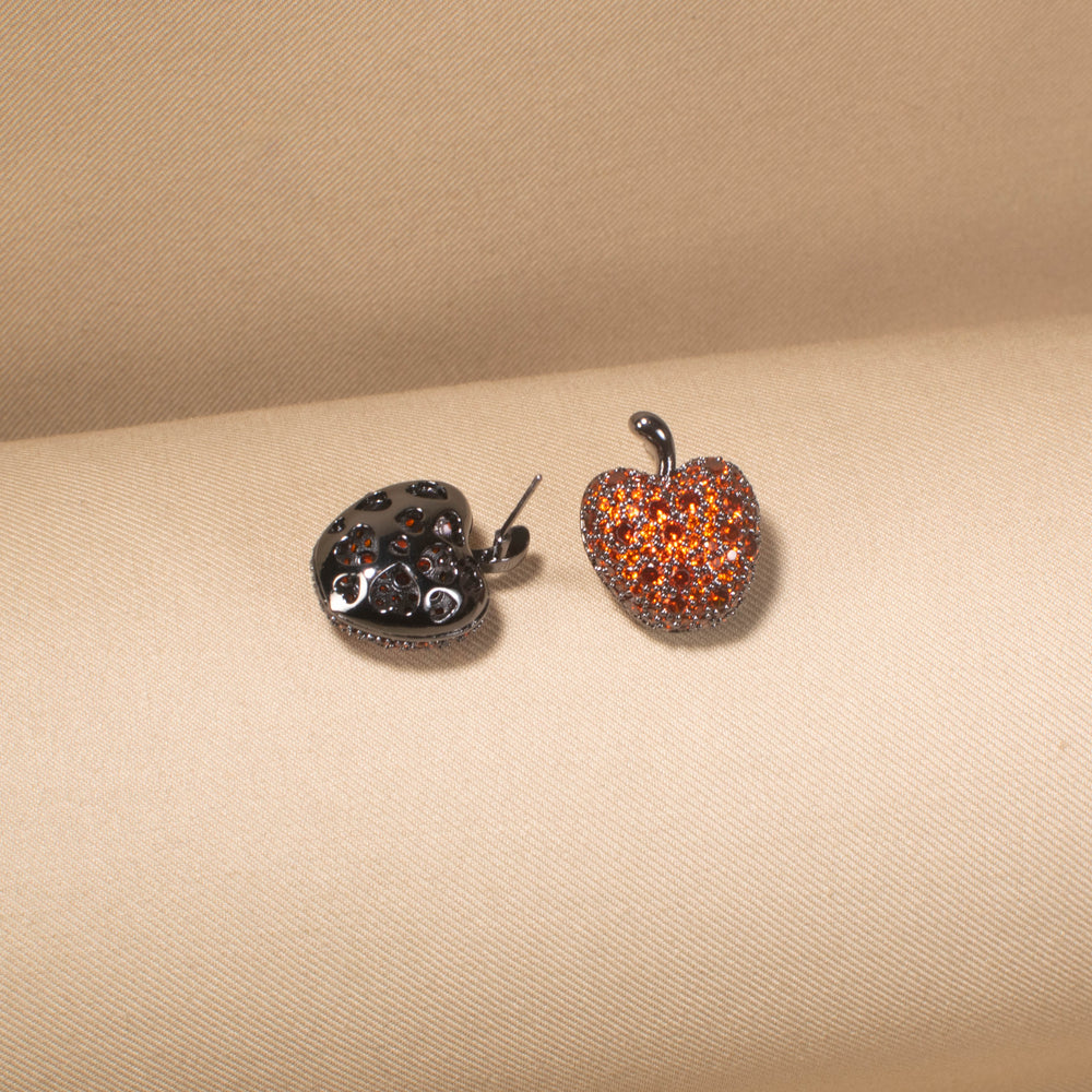 Fiery Apple Studs