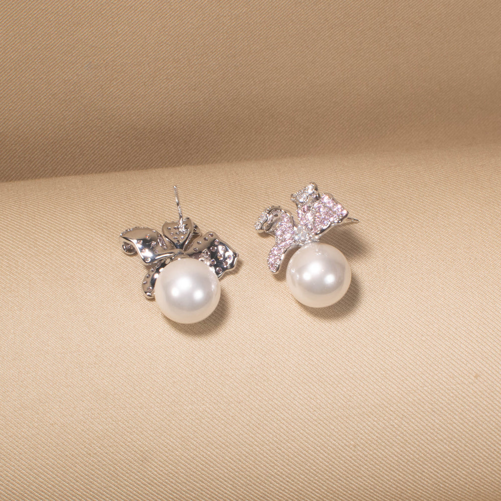 Satin Sparkle Pearl Earrings