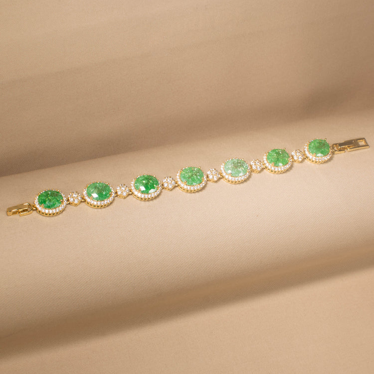 Spearmint Glitz Halo Bracelet
