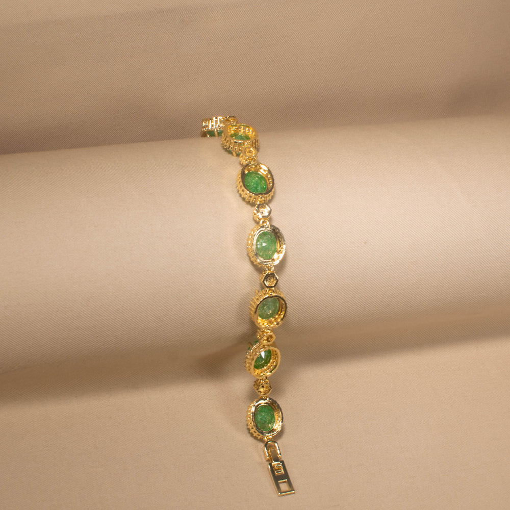 Spearmint Glitz Halo Bracelet
