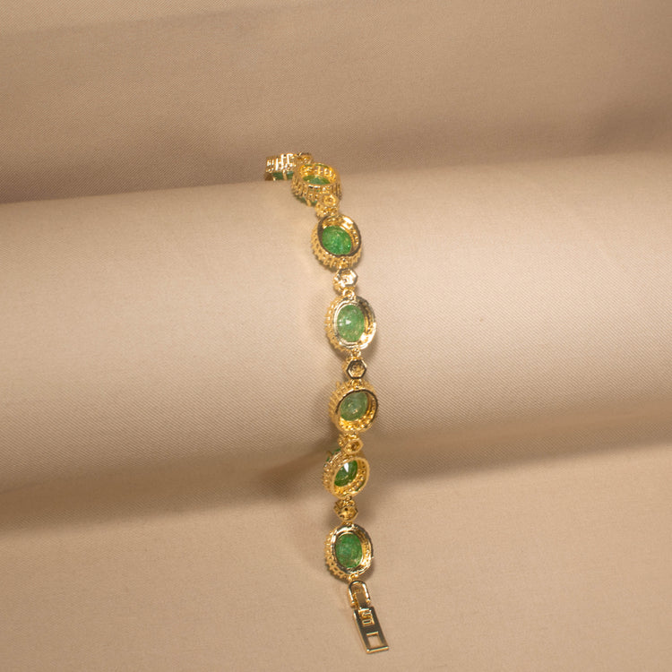 Spearmint Glitz Halo Bracelet
