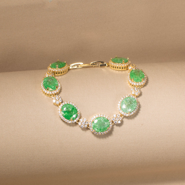 Spearmint Glitz Halo Bracelet