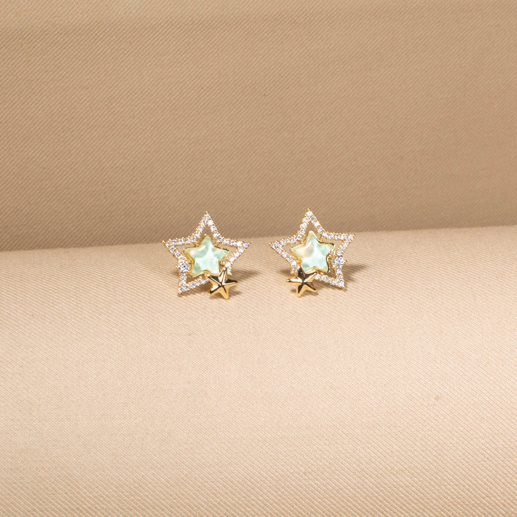 Pistachio Galaxy Studs