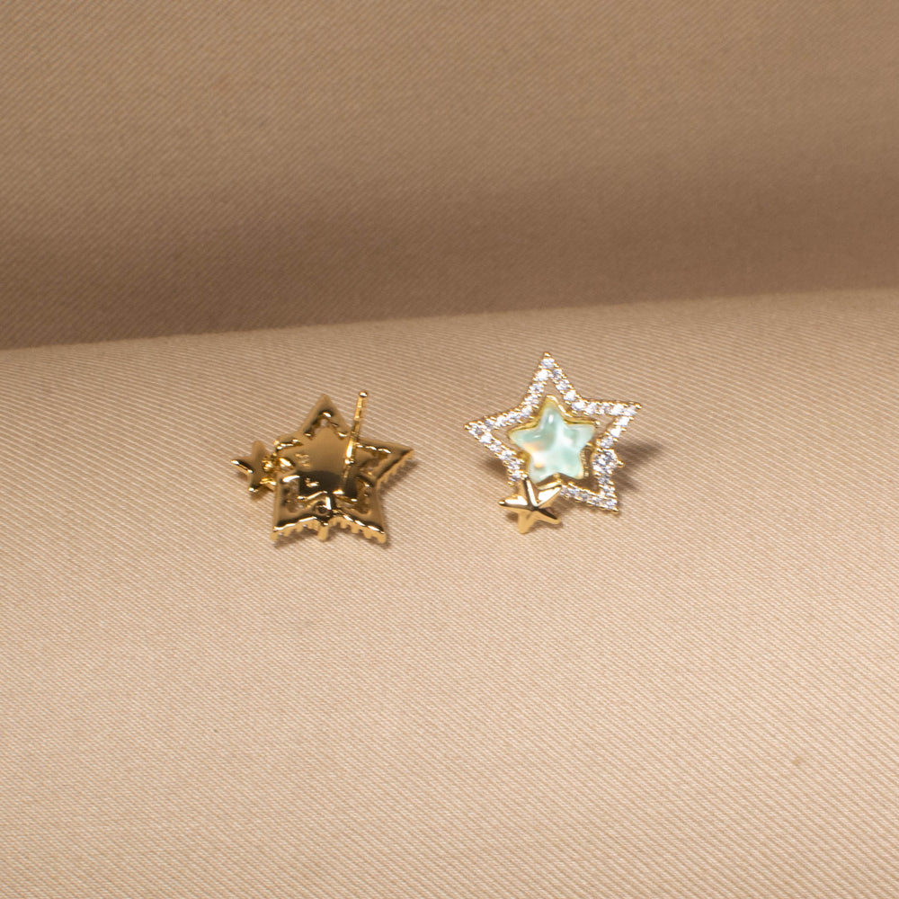 Pistachio Galaxy Studs