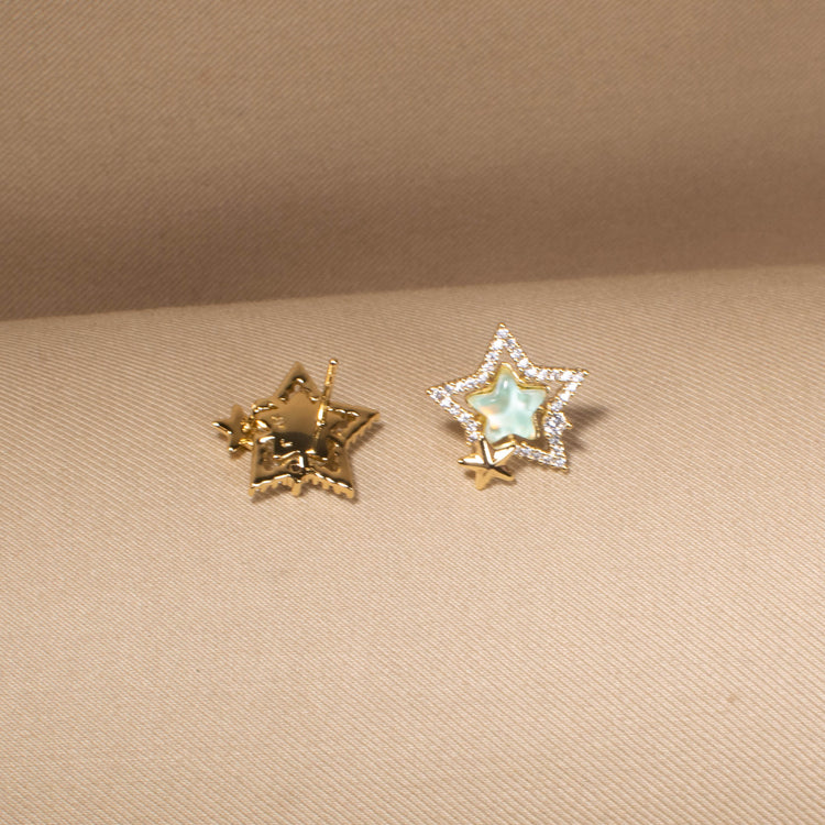 Pistachio Galaxy Studs