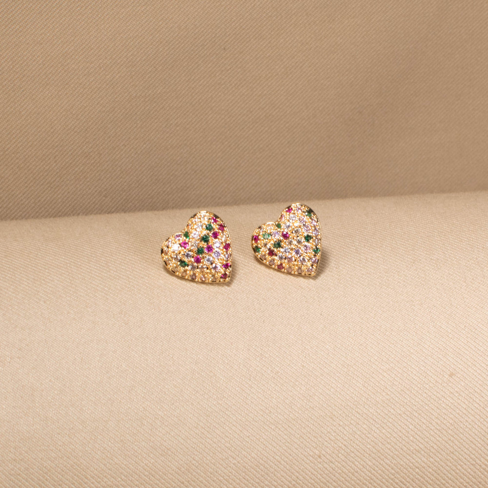 Confetti Heart Pendant Set