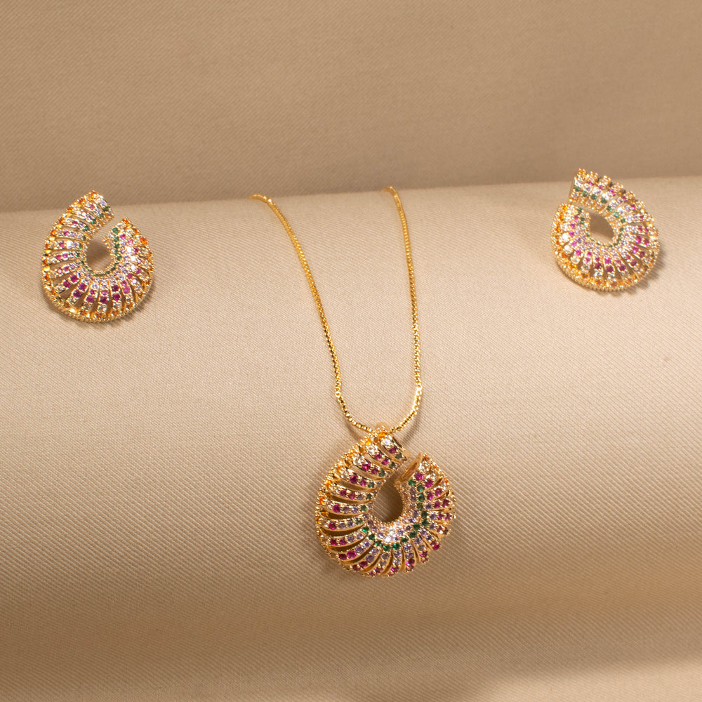 Confetti Swirl Pendant Set