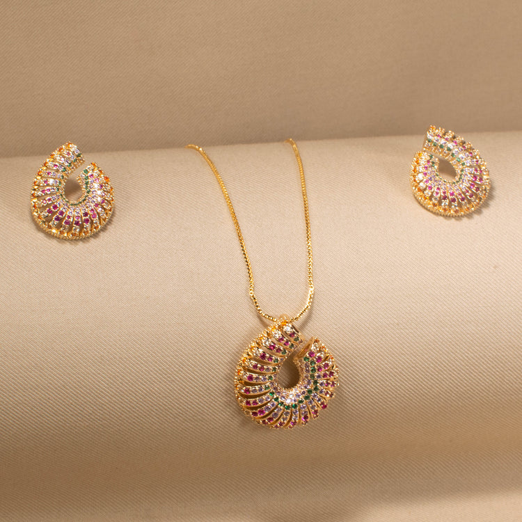 Confetti Swirl Pendant Set