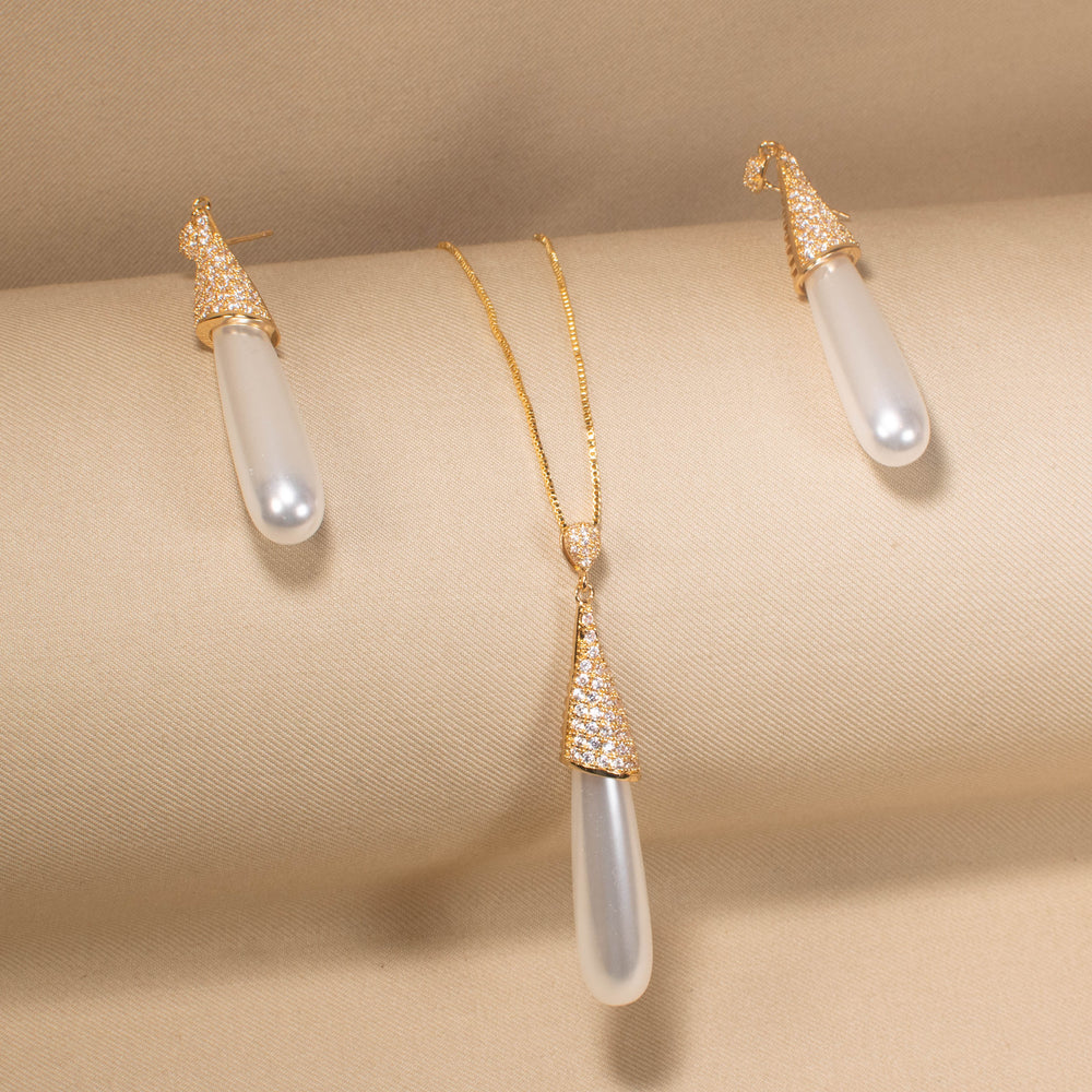 Ivory Icicle Pearl Set