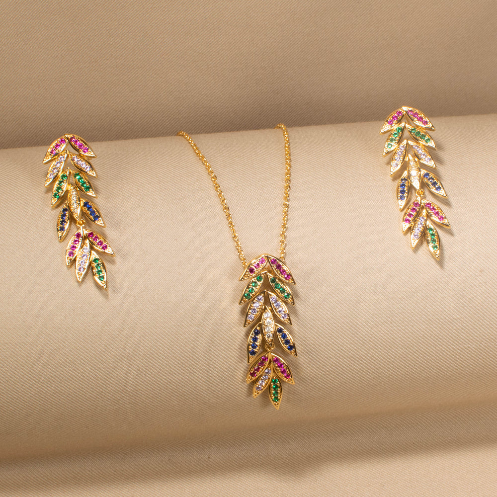 Tropical Cascade Pendant Set