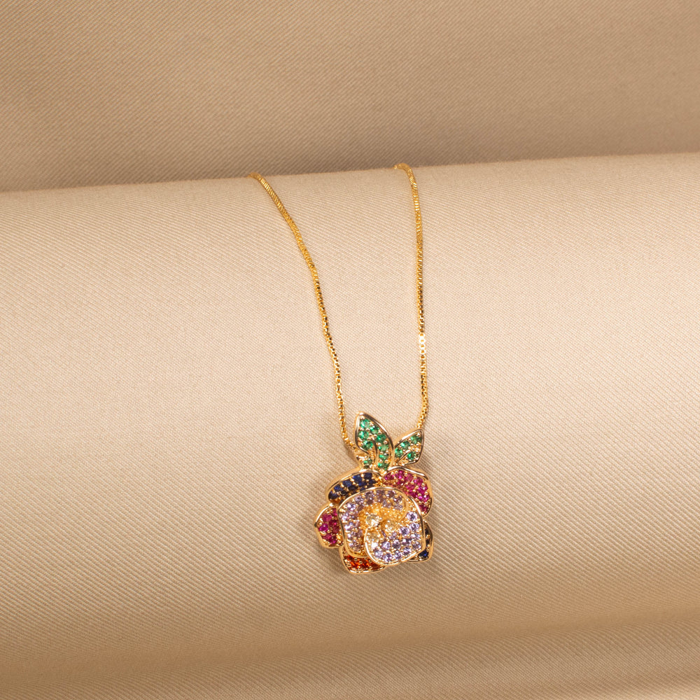 Tutti Frutti Floral Pendant Set