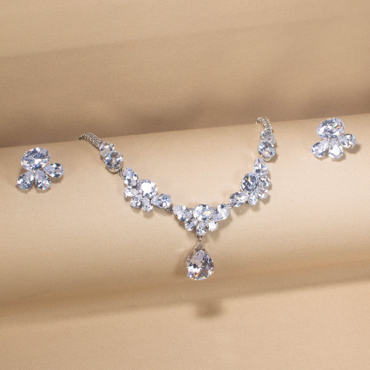 Frost Cascade Necklace Set