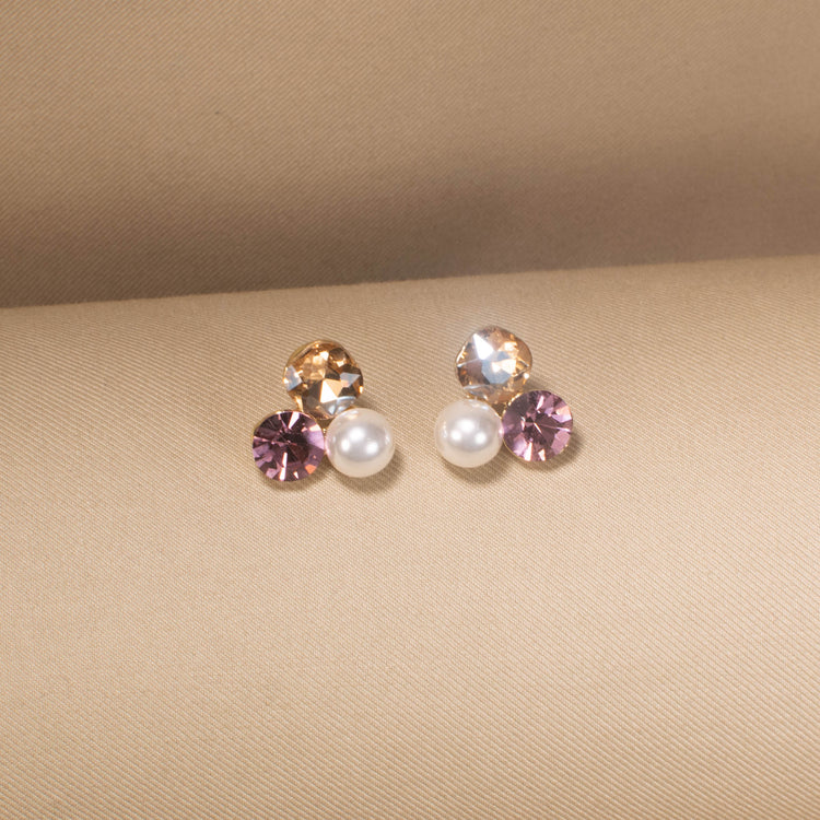 Caramel Berry Pearl Pendant Set